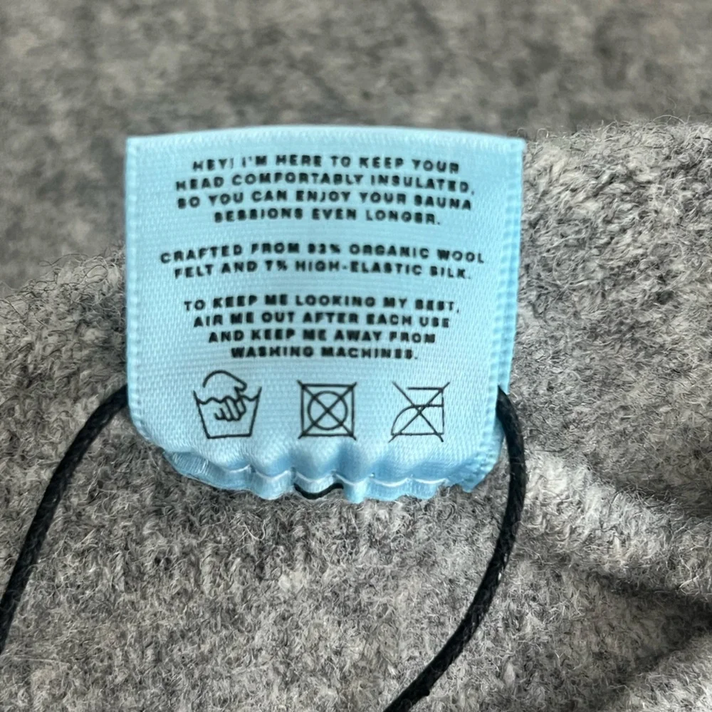 NWT SØND Merino wool sauna hat sz OS